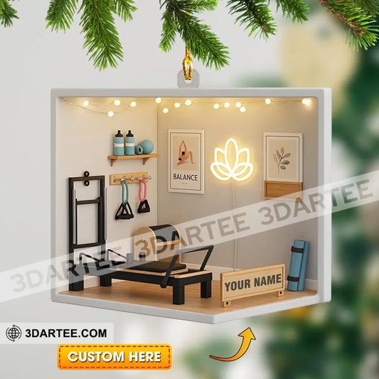 Pilates Corner Home Decor Christmas Ornament Personalized Ornament 3.54’’ / 1 Ornament Ornament