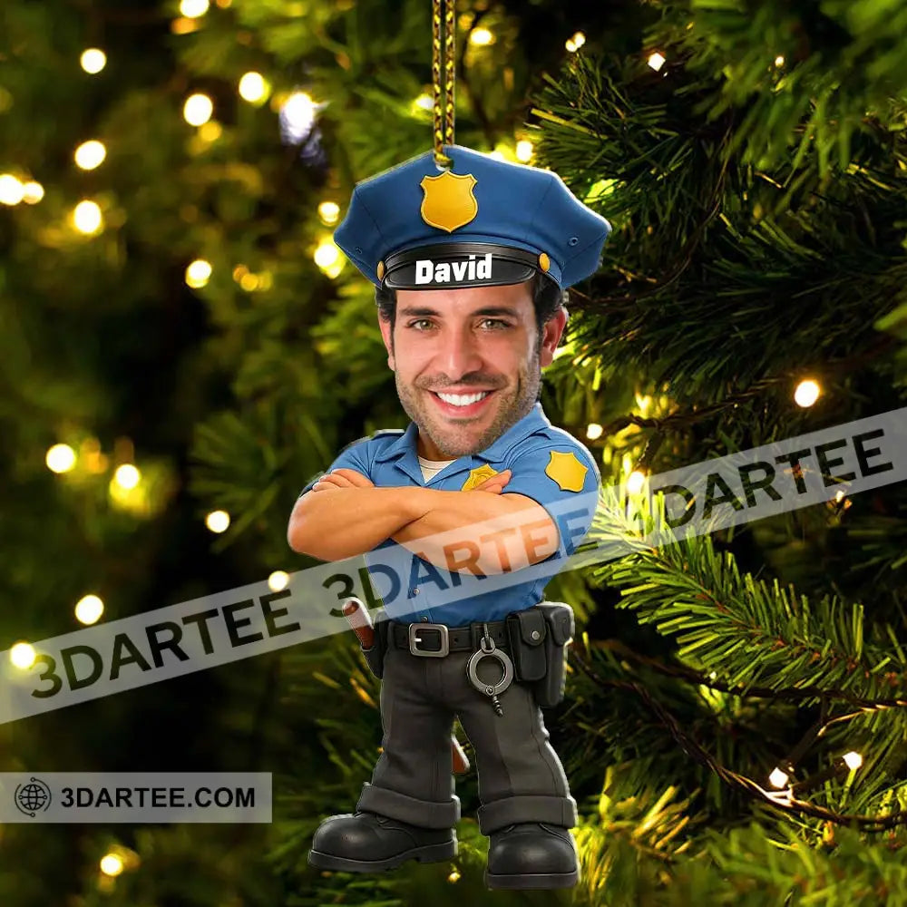 Police Home Decor Christmas Ornament Personalized Ornament Ornament
