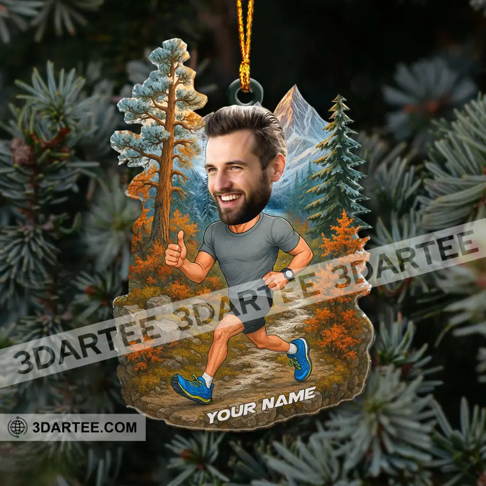 Running Lover Home Decor Christmas Ornament Personalized Ornament Ornament