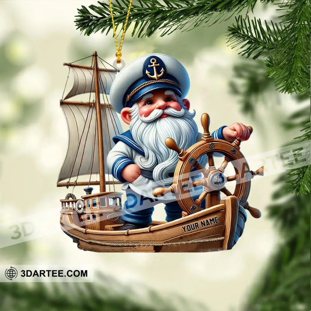 Sailor Santa Home Decor Christmas Ornament Personalized Ornament Ornament