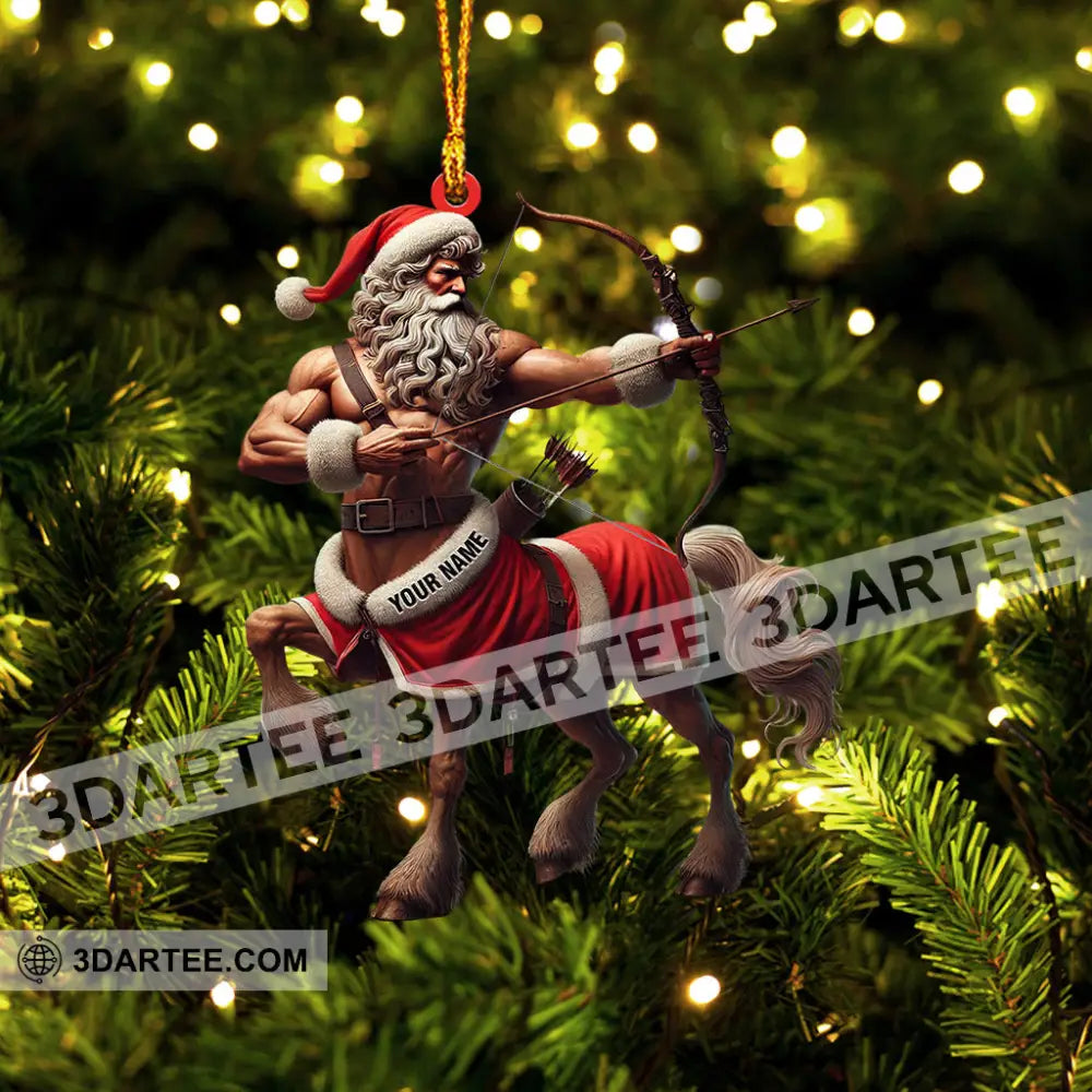 Santa Centaur Home Decor Christmas Ornament Personalized Ornament Ornament