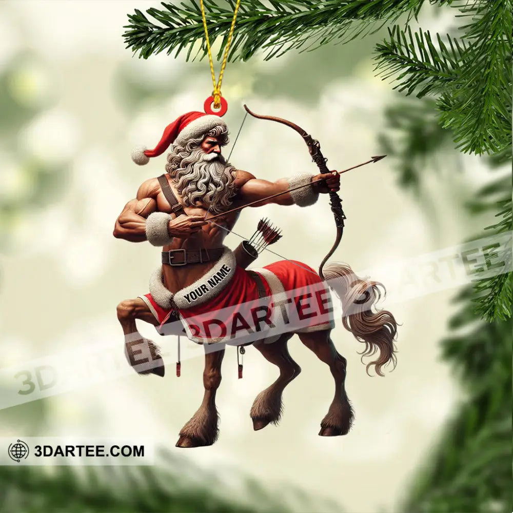 Santa Centaur Home Decor Christmas Ornament Personalized Ornament Ornament