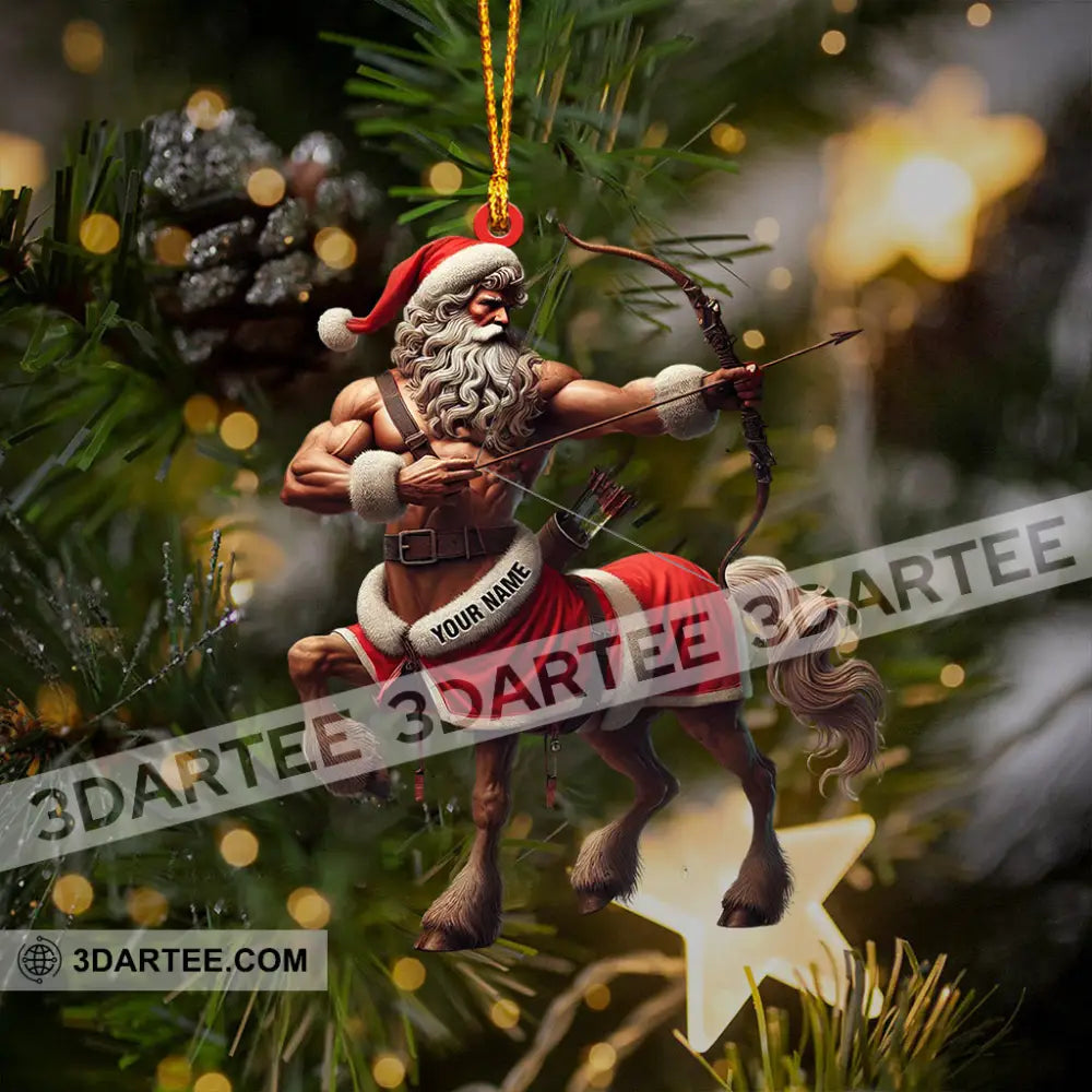 Santa Centaur Home Decor Christmas Ornament Personalized Ornament Ornament