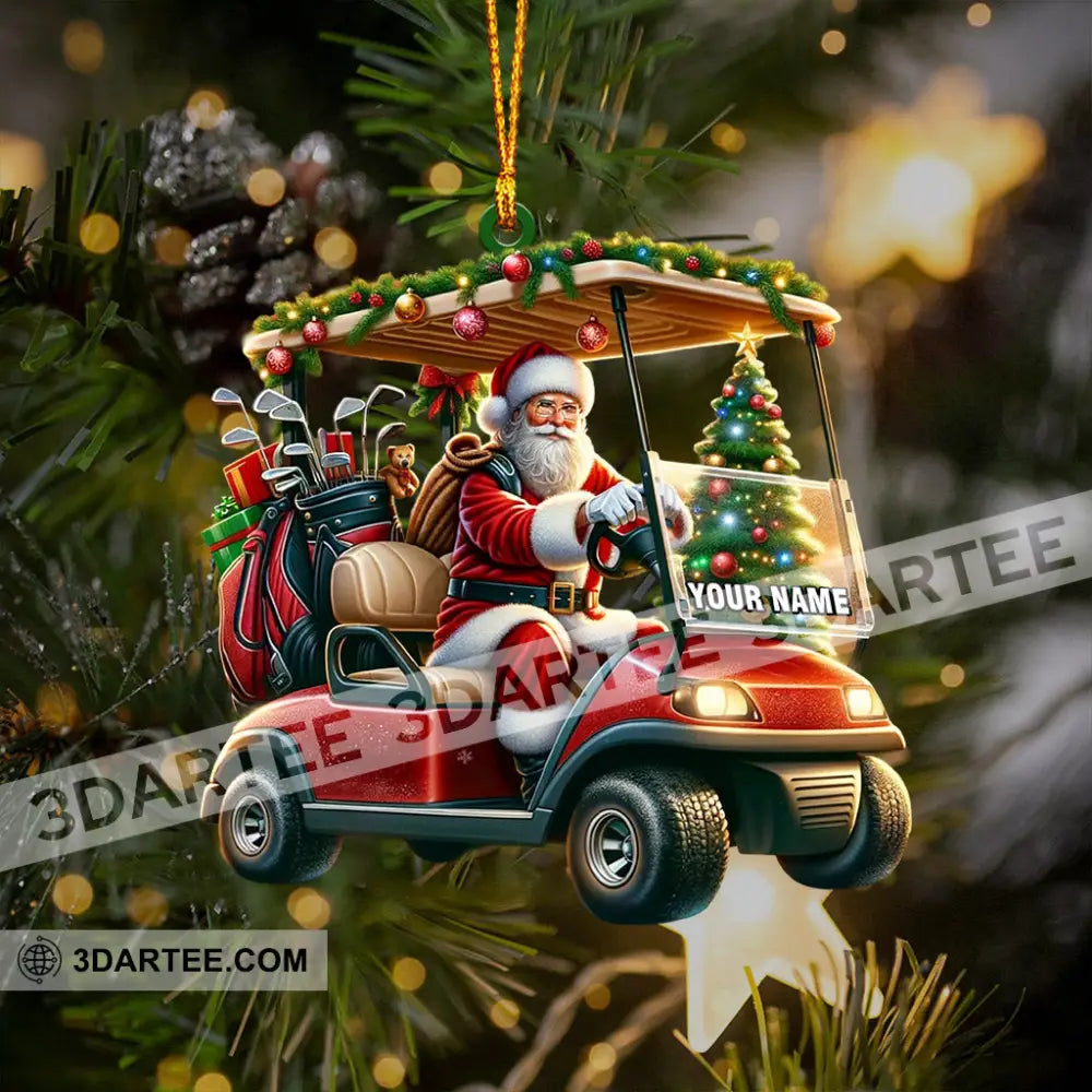 Santa Coming Home Decor Christmas Ornament Personalized Ornament Ornament