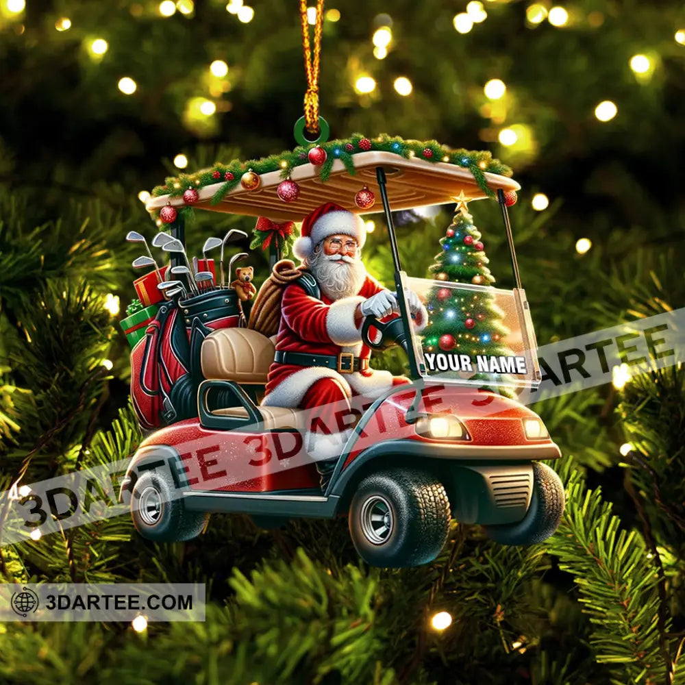 Santa Coming Home Decor Christmas Ornament Personalized Ornament Ornament