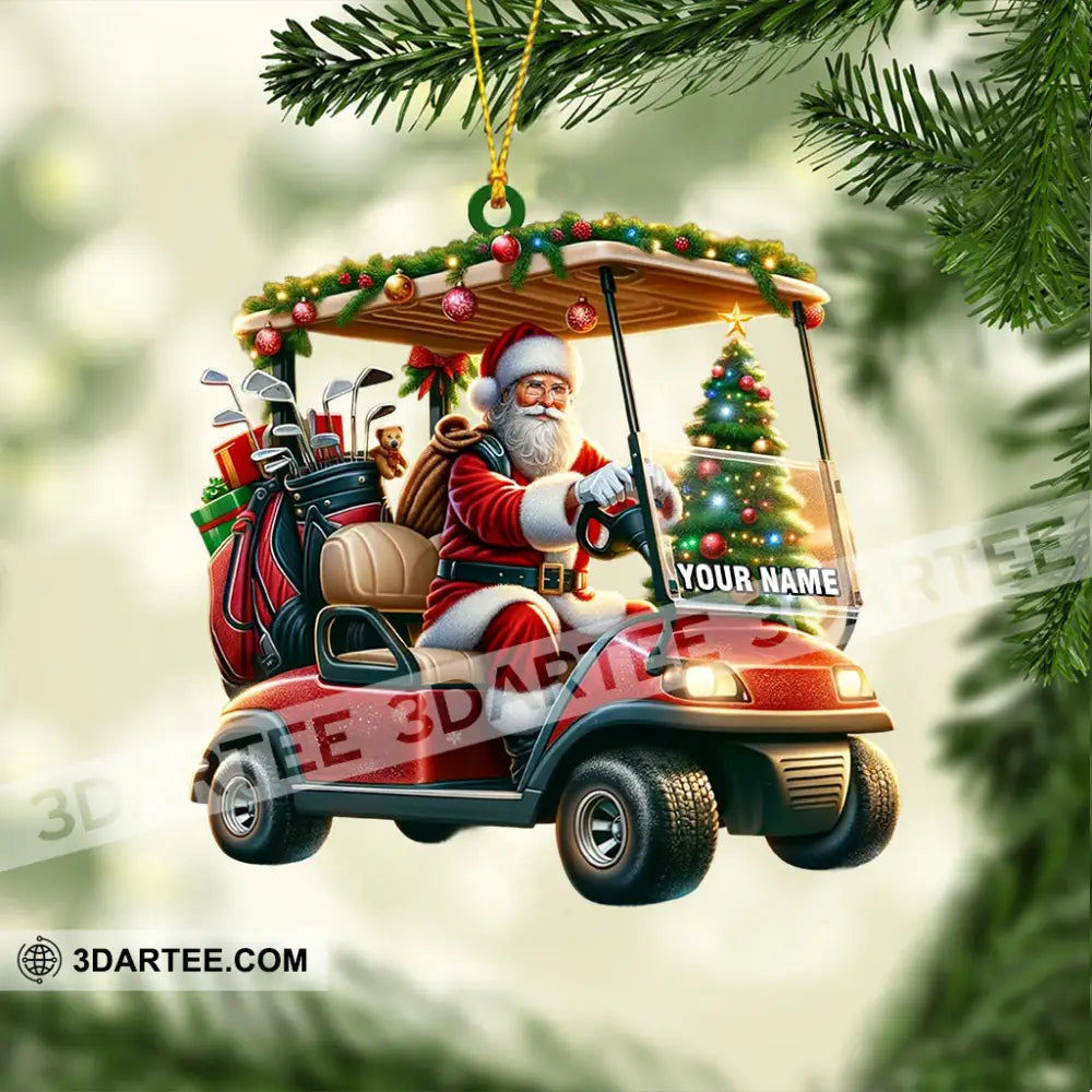 Santa Coming Home Decor Christmas Ornament Personalized Ornament Ornament