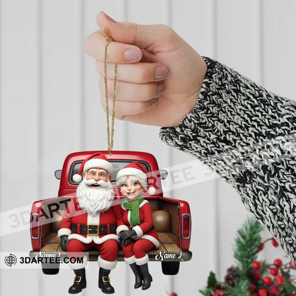 Santa Couple Home Decor Christmas Ornament Personalized Ornament Ornament