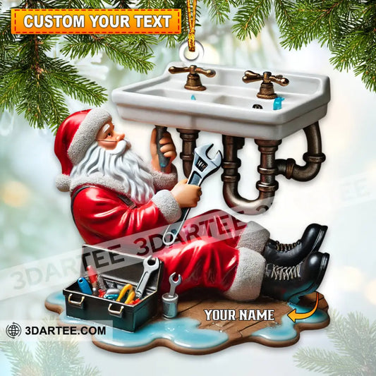 Santa The Repairman Home Decor Christmas Ornament Personalized Ornament 3.54’’ / 1 Ornament Ornament