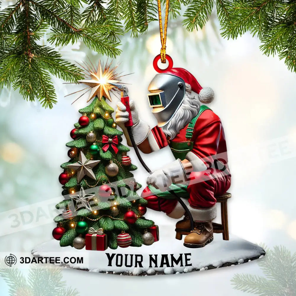 Santa The Welder Home Decor Christmas Ornament Personalized Ornament Ornament