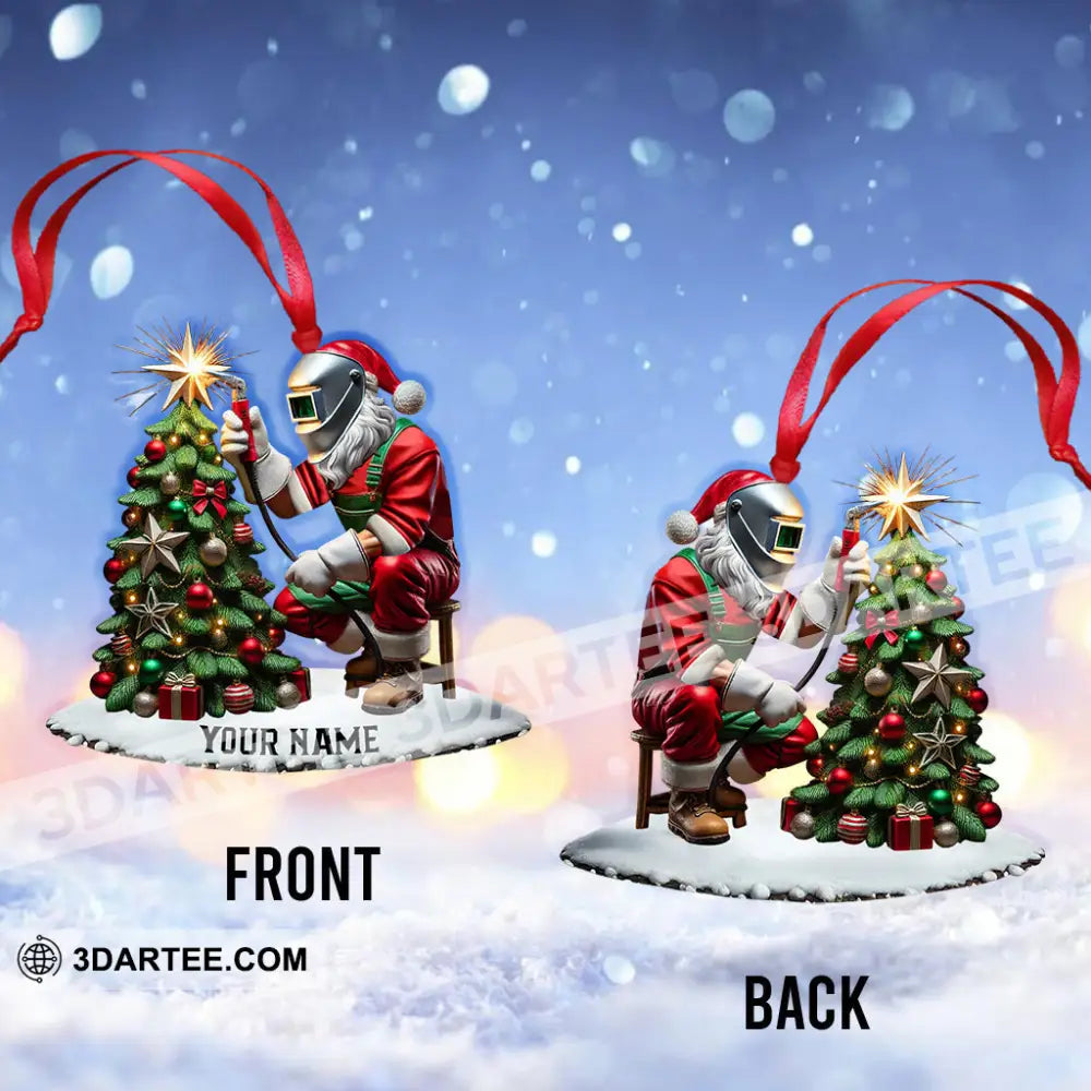 Santa The Welder Home Decor Christmas Ornament Personalized Ornament Ornament