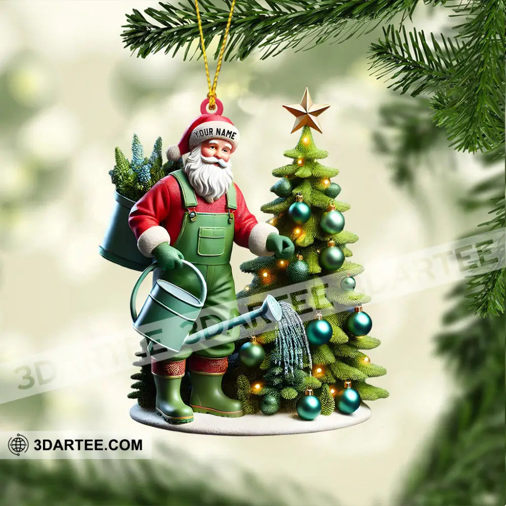 Santa Tree Care Home Decor Christmas Ornament Personalized Ornament Ornament