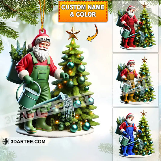 Santa Tree Care Home Decor Christmas Ornament Personalized Ornament 3.54’’ / 1 Ornament Ornament