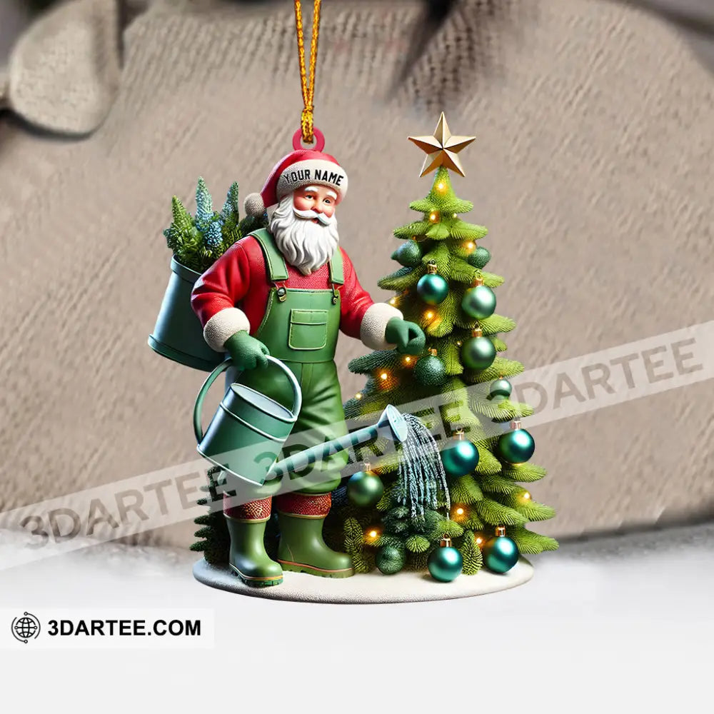 Santa Tree Care Home Decor Christmas Ornament Personalized Ornament Ornament