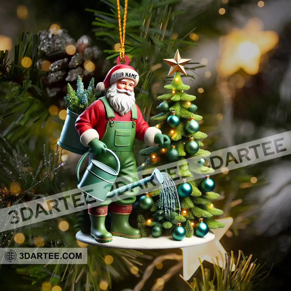 Santa Tree Care Home Decor Christmas Ornament Personalized Ornament Ornament