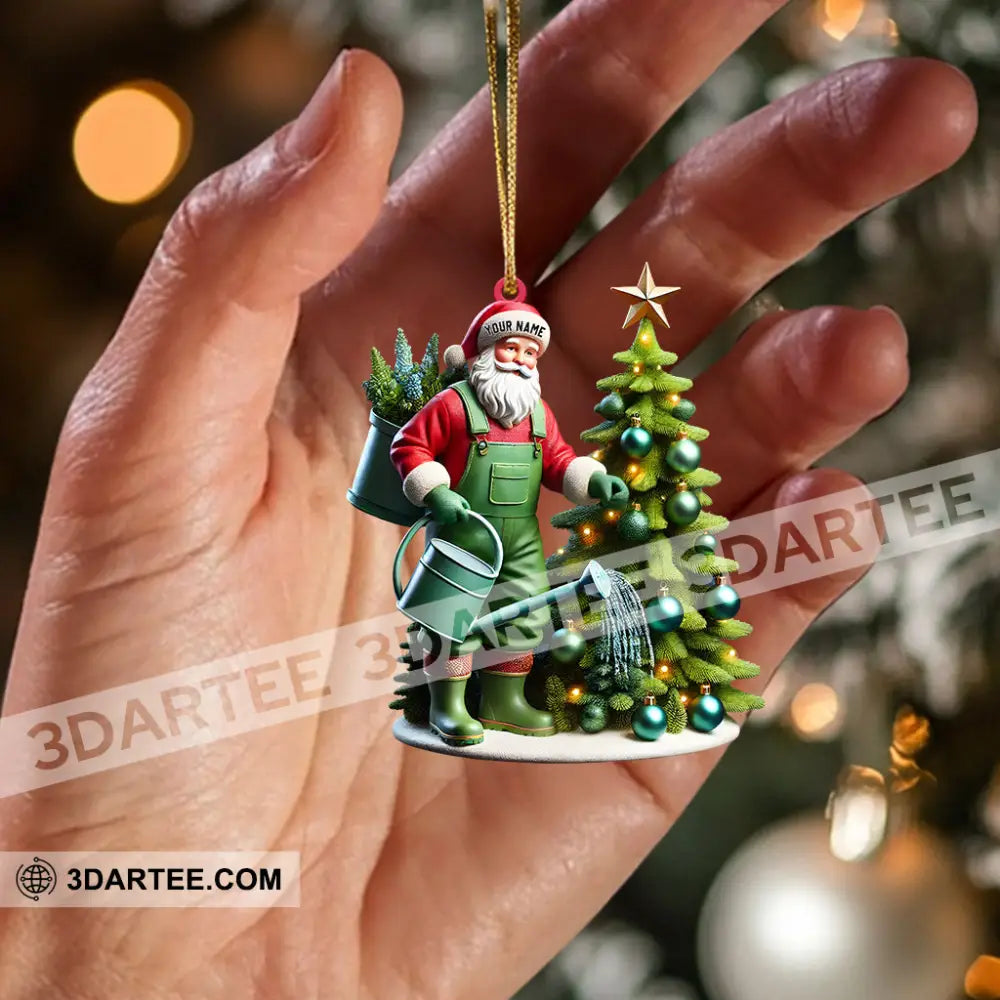 Santa Tree Care Home Decor Christmas Ornament Personalized Ornament Ornament