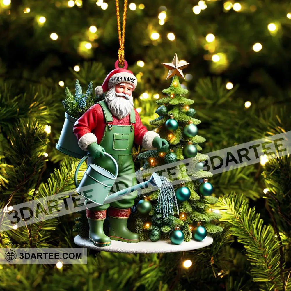 Santa Tree Care Home Decor Christmas Ornament Personalized Ornament Ornament