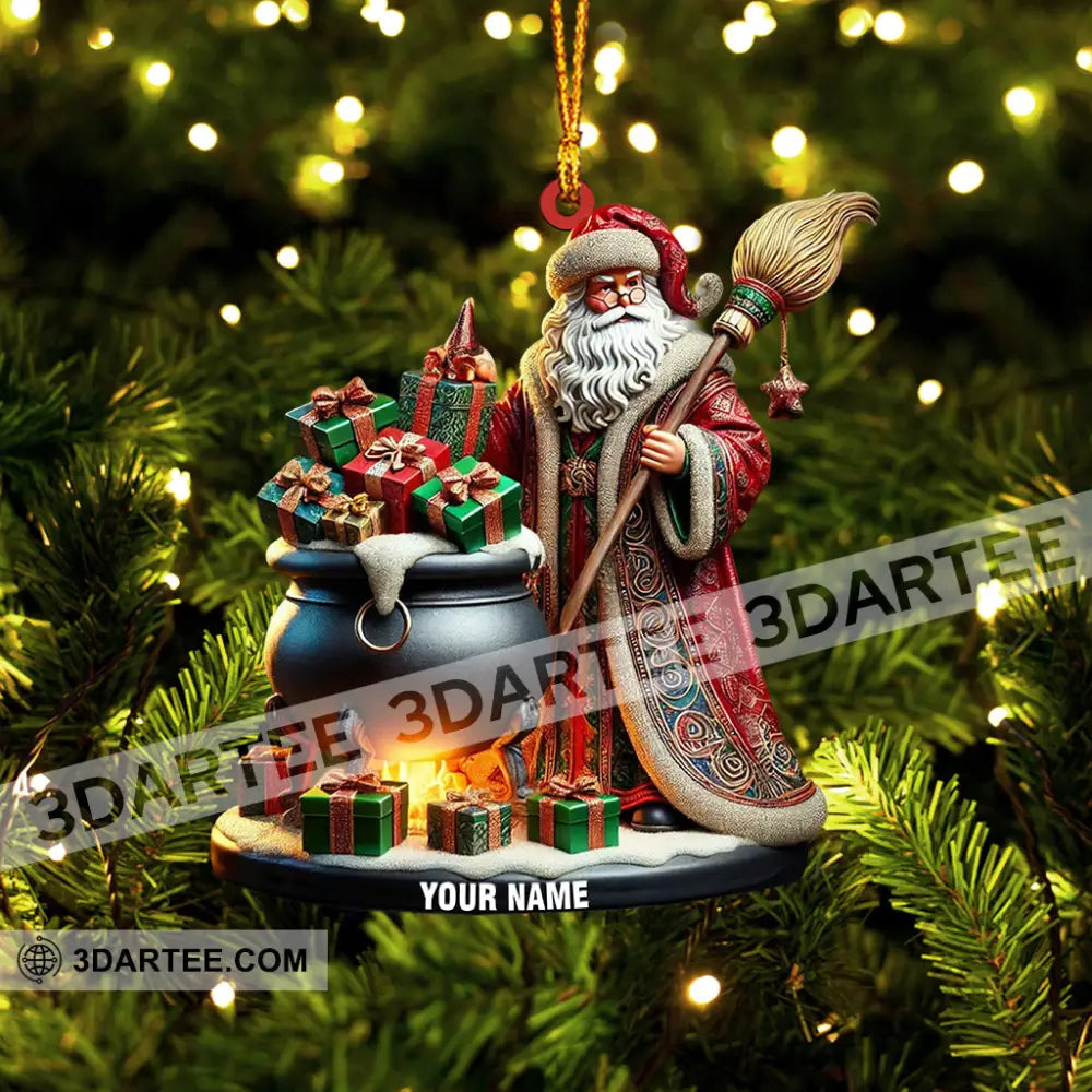Santa Witch Home Decor Christmas Ornament Personalized Ornament Ornament