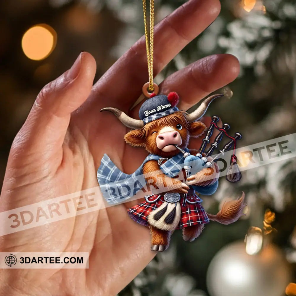 Scottish Cows Christmas Home Decor Christmas Ornament Personalized Ornament Ornament