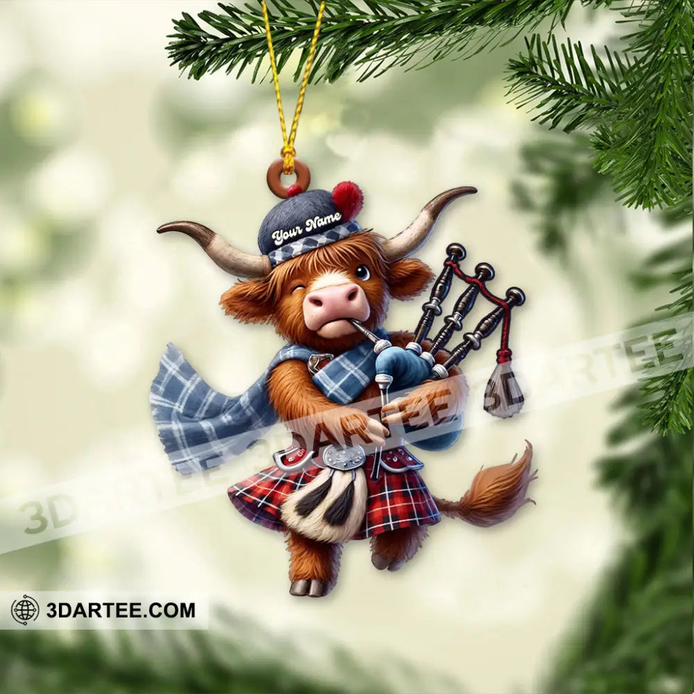 Scottish Cows Christmas Home Decor Christmas Ornament Personalized Ornament Ornament
