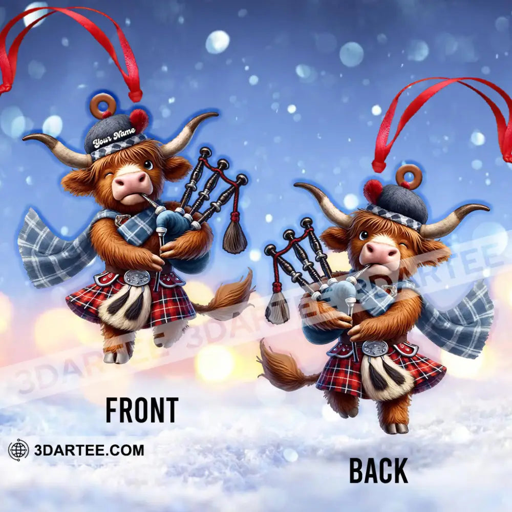 Scottish Cows Christmas Home Decor Christmas Ornament Personalized Ornament Ornament