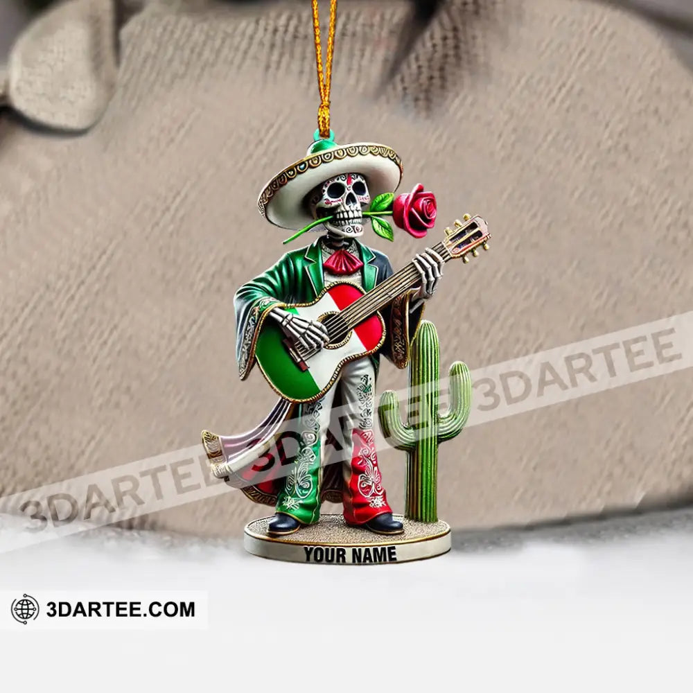 Skull Musican Home Decor Christmas Ornament Personalized Ornament Ornament
