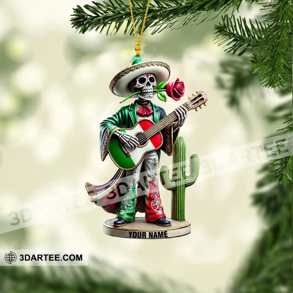 Skull Musican Home Decor Christmas Ornament Personalized Ornament Ornament