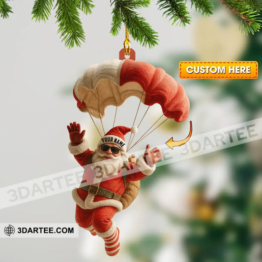 Skydiving Home Decor Christmas Ornament Personalized Ornament 3.54’’ / 1 Ornament Ornament