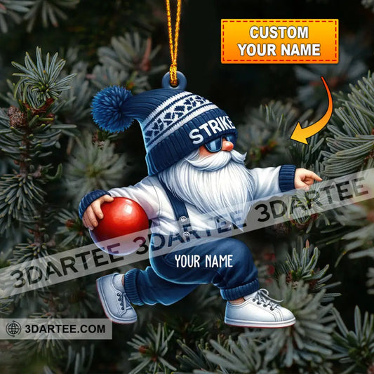 Strike Bowling Home Decor Christmas Ornament Personalized Ornament 3.54’’ / 1 Ornament Ornament