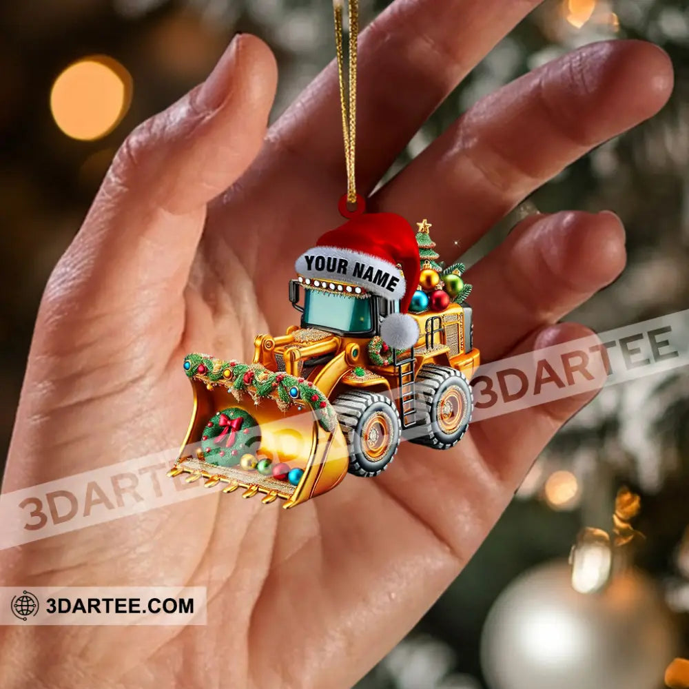 Sweet Snow Plow Home Decor Christmas Ornament Personalized Ornament Ornament