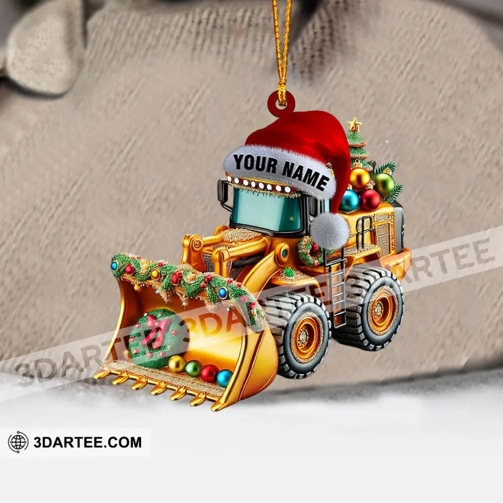 Sweet Snow Plow Home Decor Christmas Ornament Personalized Ornament Ornament