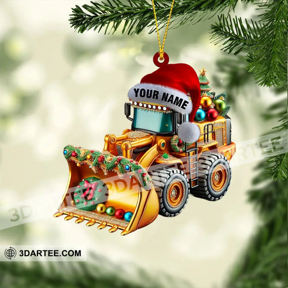 Sweet Snow Plow Home Decor Christmas Ornament Personalized Ornament Ornament
