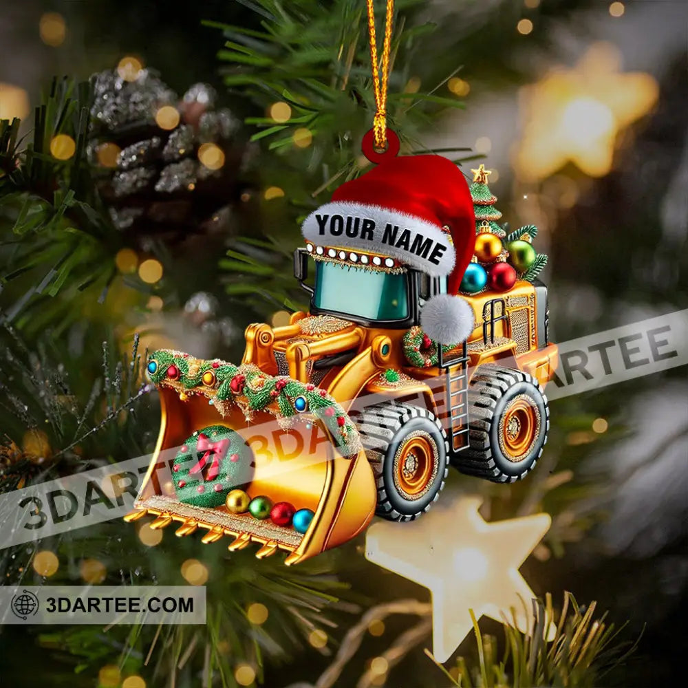 Sweet Snow Plow Home Decor Christmas Ornament Personalized Ornament Ornament