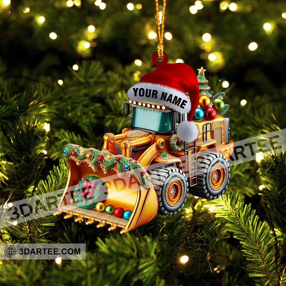 Sweet Snow Plow Home Decor Christmas Ornament Personalized Ornament Ornament