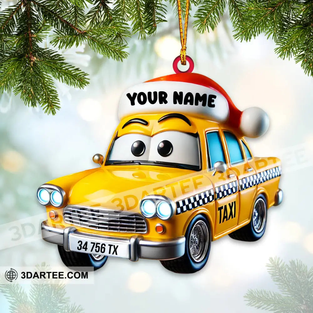 Taxi Driver Christmas Ornament Personalized Ornament Ornament