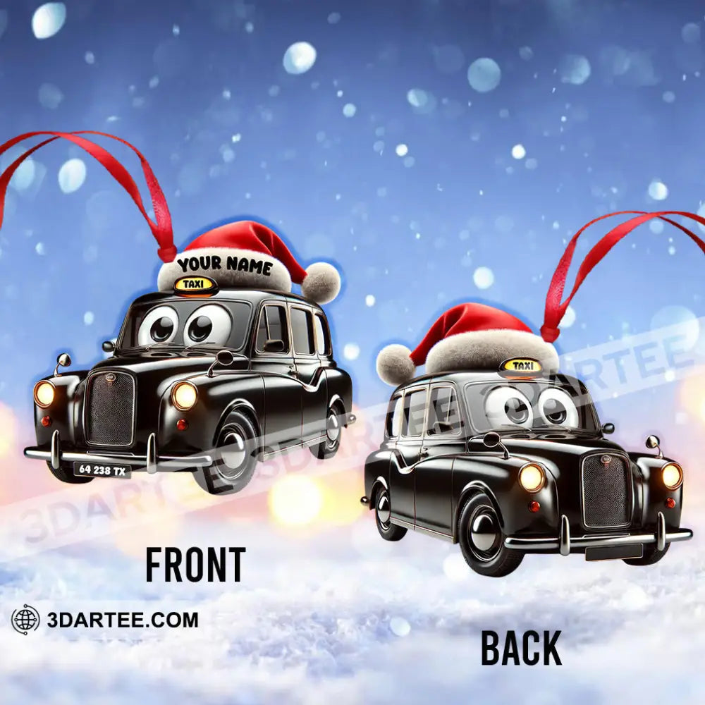 Taxi Old Car Home Decor Christmas Ornament Personalized Ornament Ornament