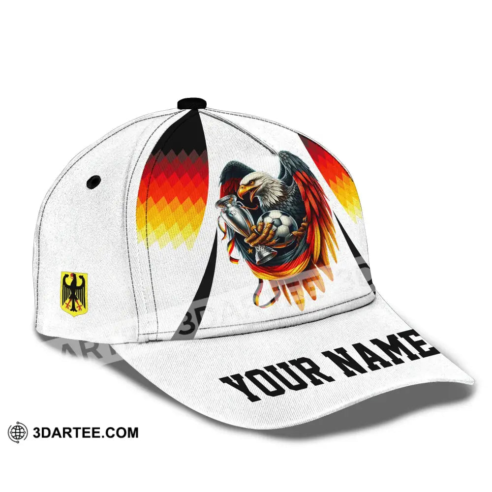 Unisex Cap Custom Name And Number Euro 2024 National Team Germany Eagle Hugs The Ball