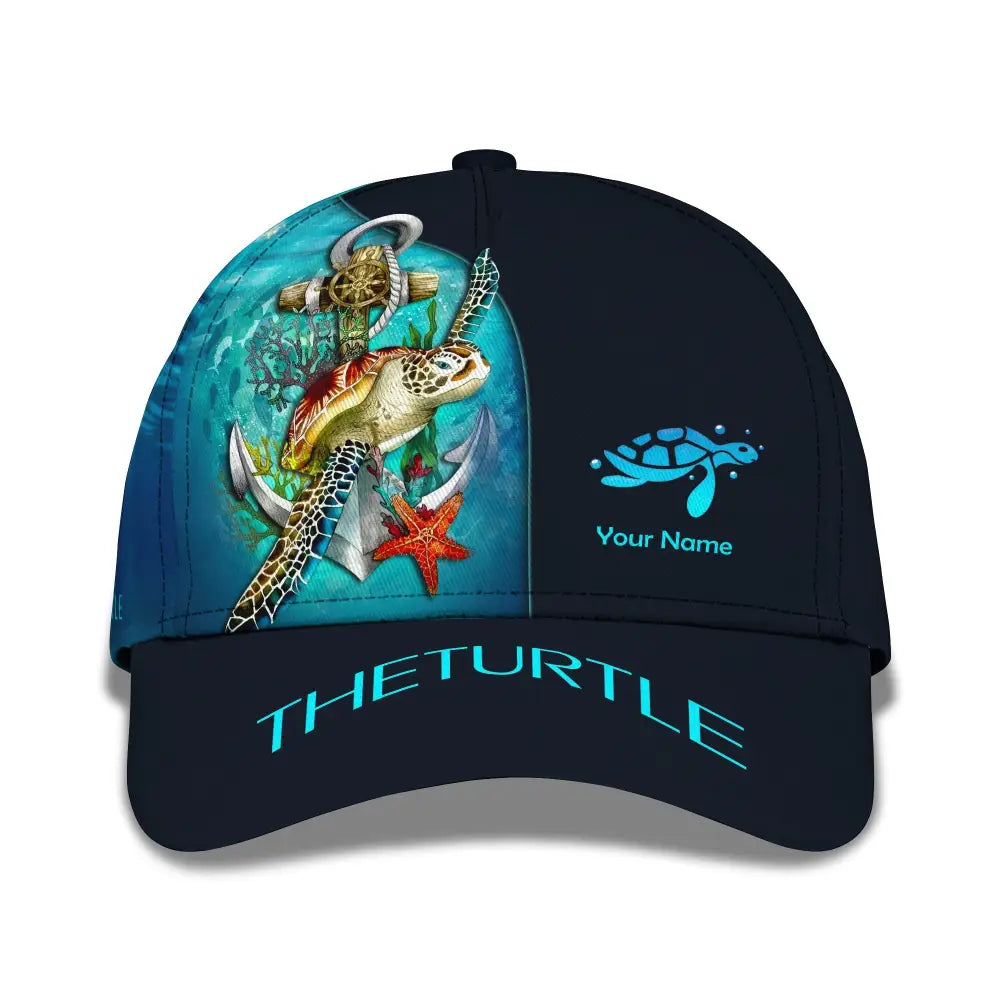 Unisex Cap Personalized Turtle Love Classic Sea Animal Hat Lover Gifts T-Shirt