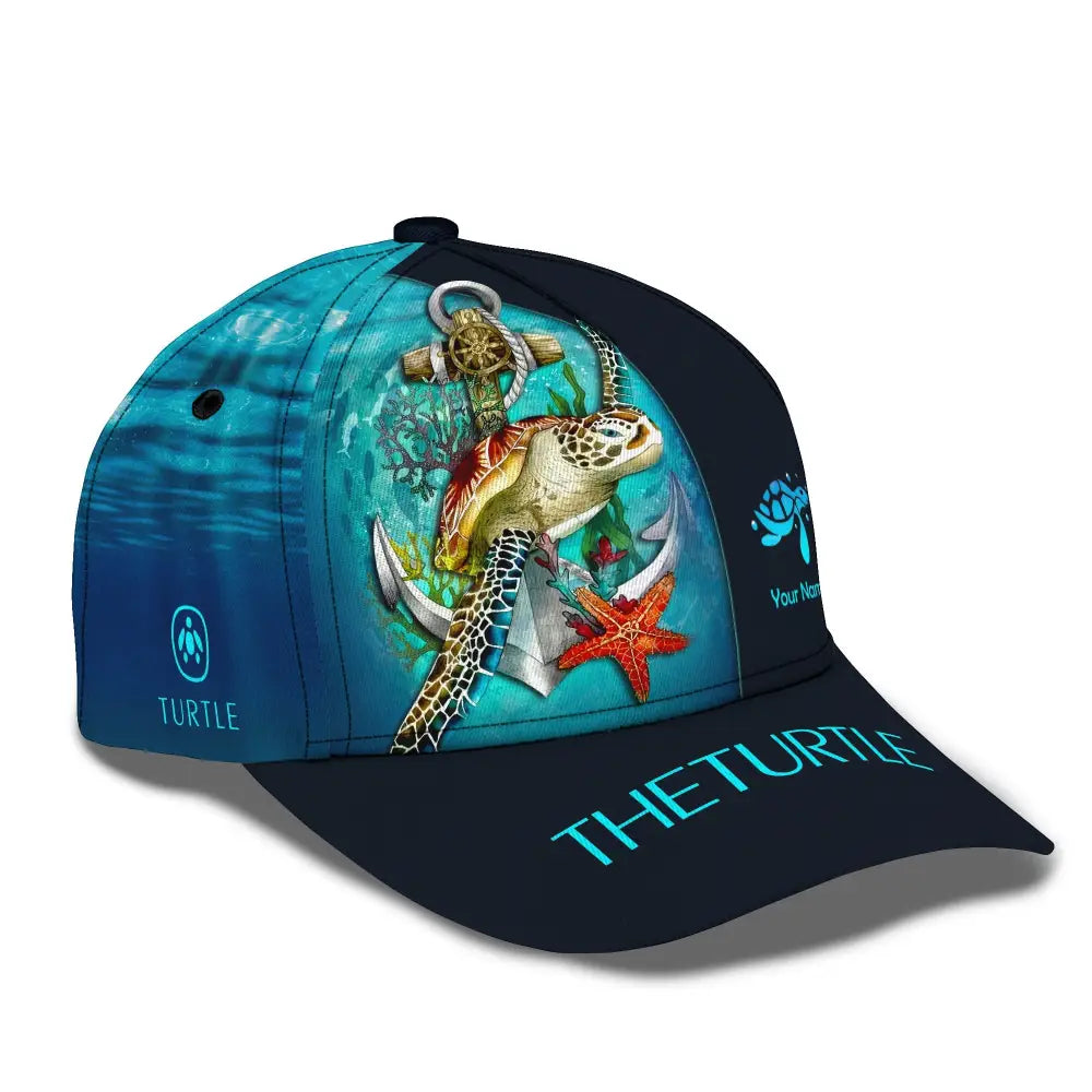 Unisex Cap Personalized Turtle Love Classic Sea Animal Hat Lover Gifts T-Shirt