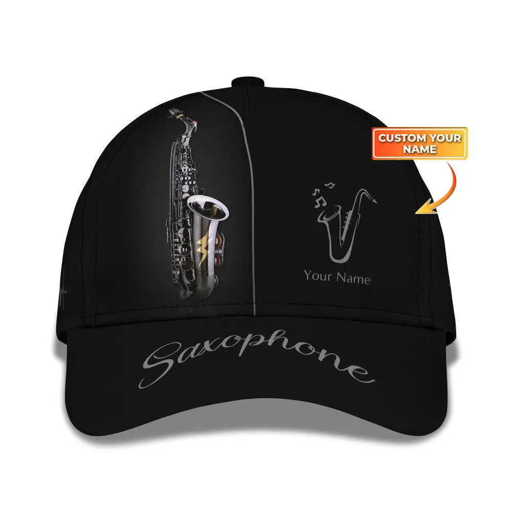 Unisex Saxophone Classic Cap Hat Saxophonist Gift T-Shirt