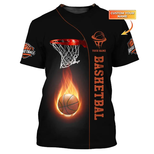 Unisex Shirt Basketball Custom Name T-Shirt Polo Gift For Player / S