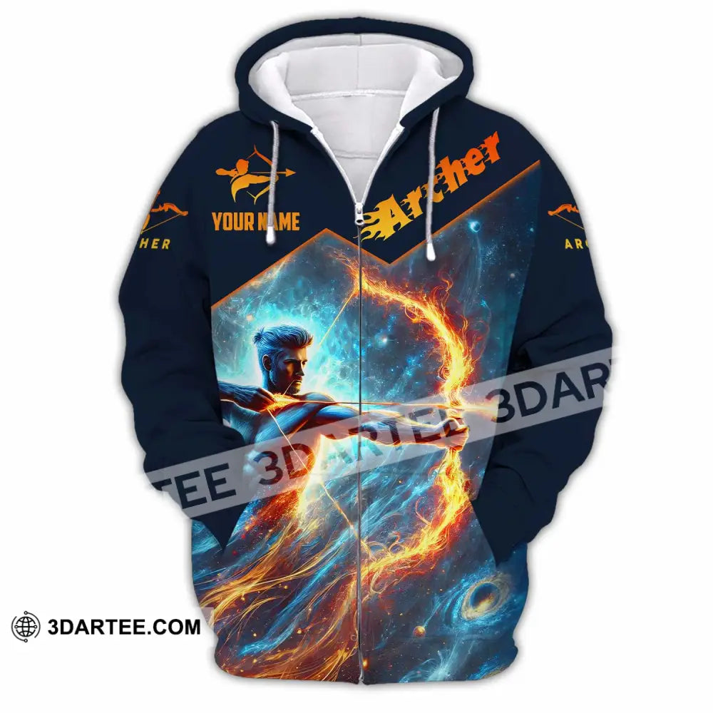 Unisex Shirt - Custom Archer Sport Shirt Zipper Hoodie / S T-shirt
