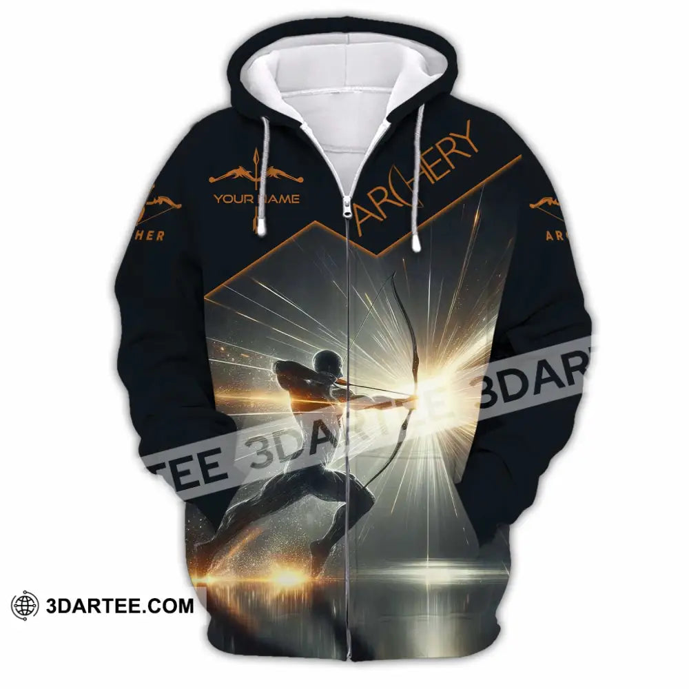 Unisex Shirt - Custom Archery Sport Shirt Zipper Hoodie / S T-shirt
