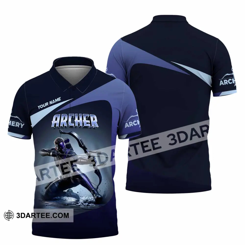 Unisex Shirt - Custom Archery Warrior Sport Shirt Polo Shirt / S T-shirt