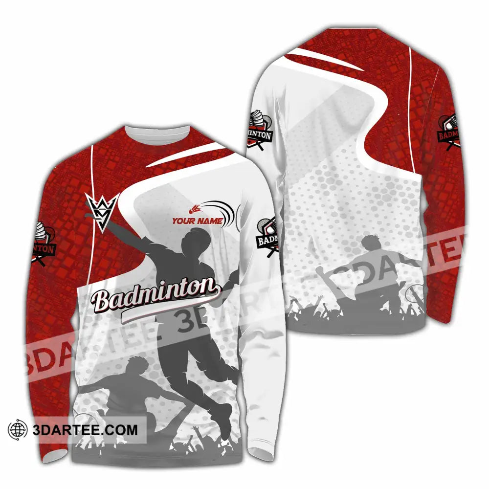 Unisex Shirt - Custom Badminton Shirt Long Sleeve Shirt / S T-shirt