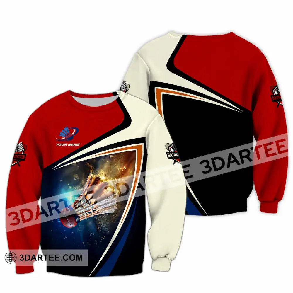 Unisex Shirt - Custom Badminton Shirt Long Sleeve / S T-shirt