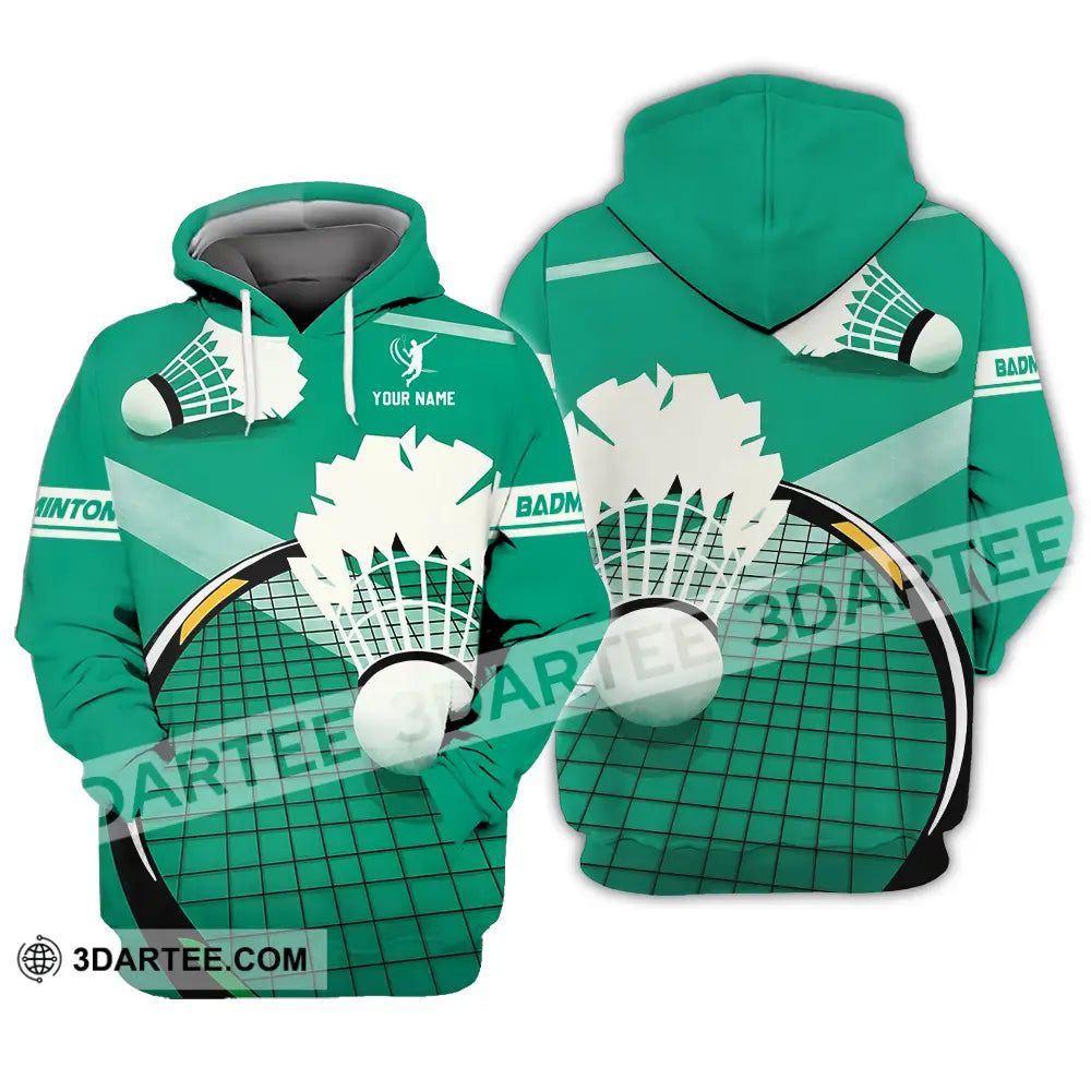 Unisex Shirt Custom Badminton Sport Shirt Hoodie / S T shirt