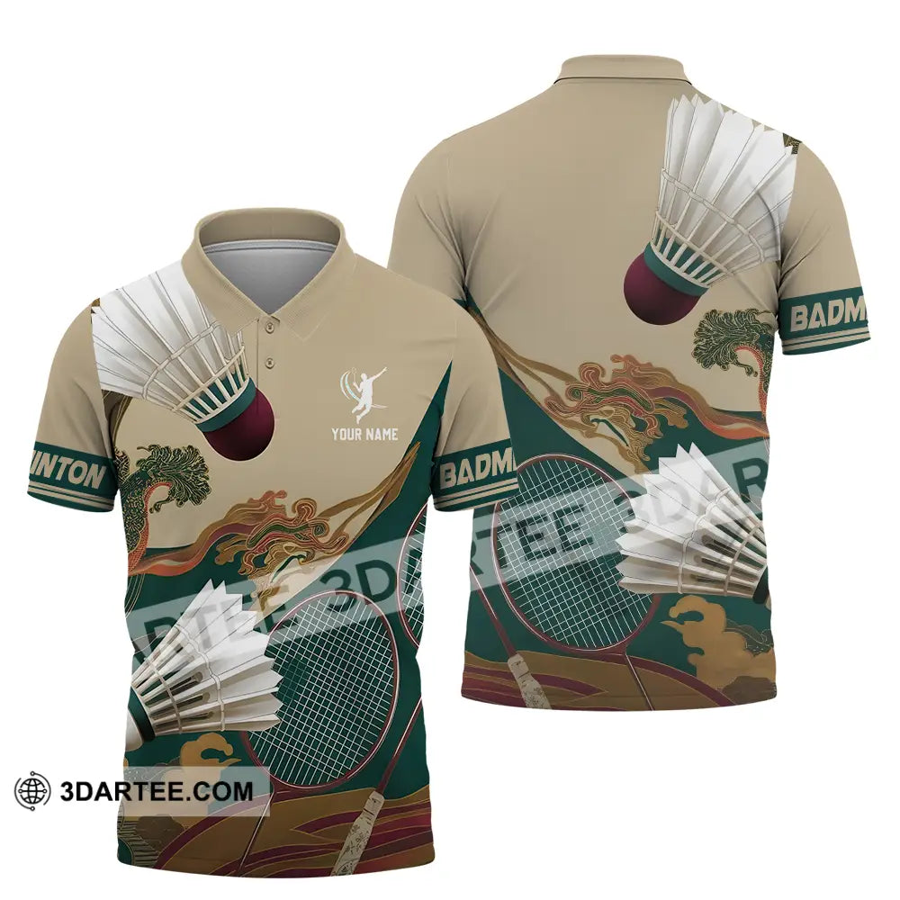 Unisex Shirt Custom Badminton Sport Shirt Polo Shirt / S T shirt