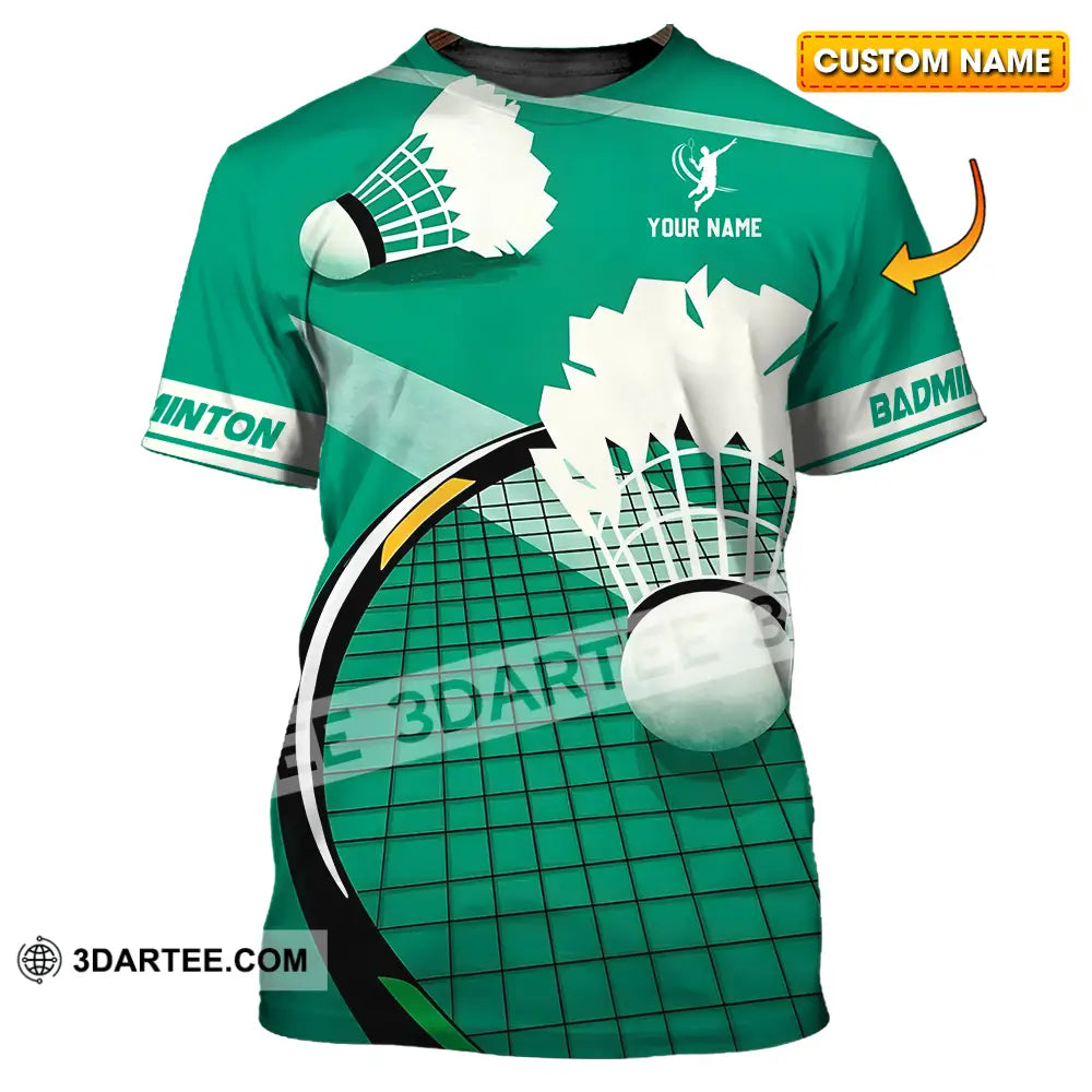 Unisex Shirt Custom Badminton Sport Shirt T shirt