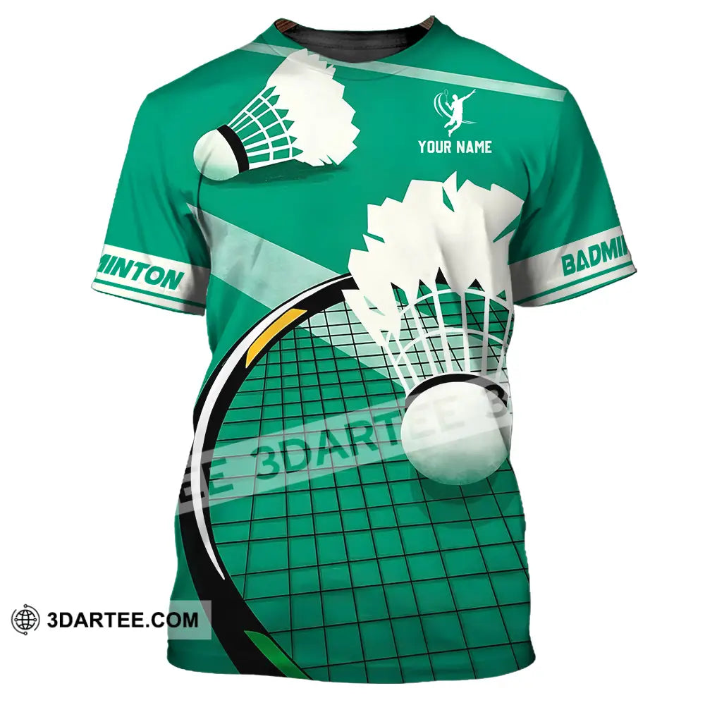 Unisex Shirt Custom Badminton Sport Shirt T Shirt / S T shirt