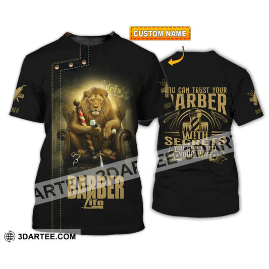 Unisex Shirt Custom Barber Life Shirt T shirt